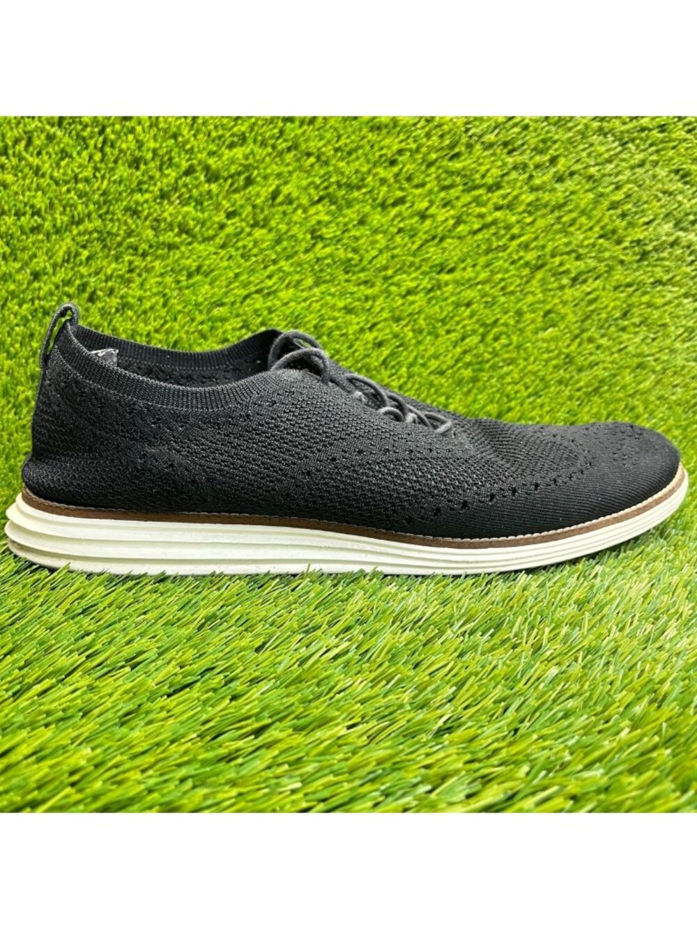 Cole Haan Original Grand Stitchlite Mens Size 13 Black Classic Oxford Shoes